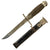 Original German WWII Police NCO's Degen Dress Sword Converted to Fighting Knife with Scabbard Original Items