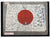 Original Japanese WWII Hand-Painted Silk Good Luck Flag of Samurai Kendo Bamboo Sword Fighter with Lots of Signatures & Page of Translations - 29 x 41” Original Items