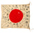 Original Japanese WWII Hand-Painted Silk Good Luck Flag with Lots of Signatures & Page of Translations - 28 x 32½” Original Items