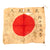 Original Japanese WWII Hand-Painted Silk Good Luck Flag with Lots of Family Signatures & Page of Translations - 26 x 29½” Original Items
