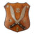 Original Indian WWII Commemorative Kukri Plaque with Six Regimental Badges - 13⅝ x 15½” Original Items