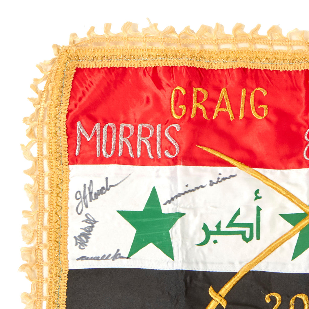 Original U.S. Iraq War 2004-2006 “Morris & McDaniel” Commemorative Fla ...