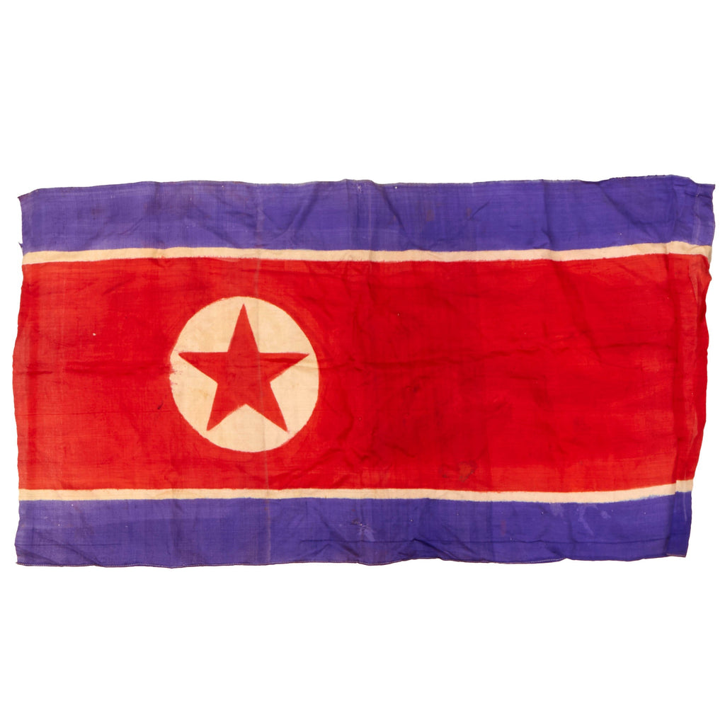 Original U.S. Korean War “Captured” Flag of North Korea - 20½ x 38½” Original Items