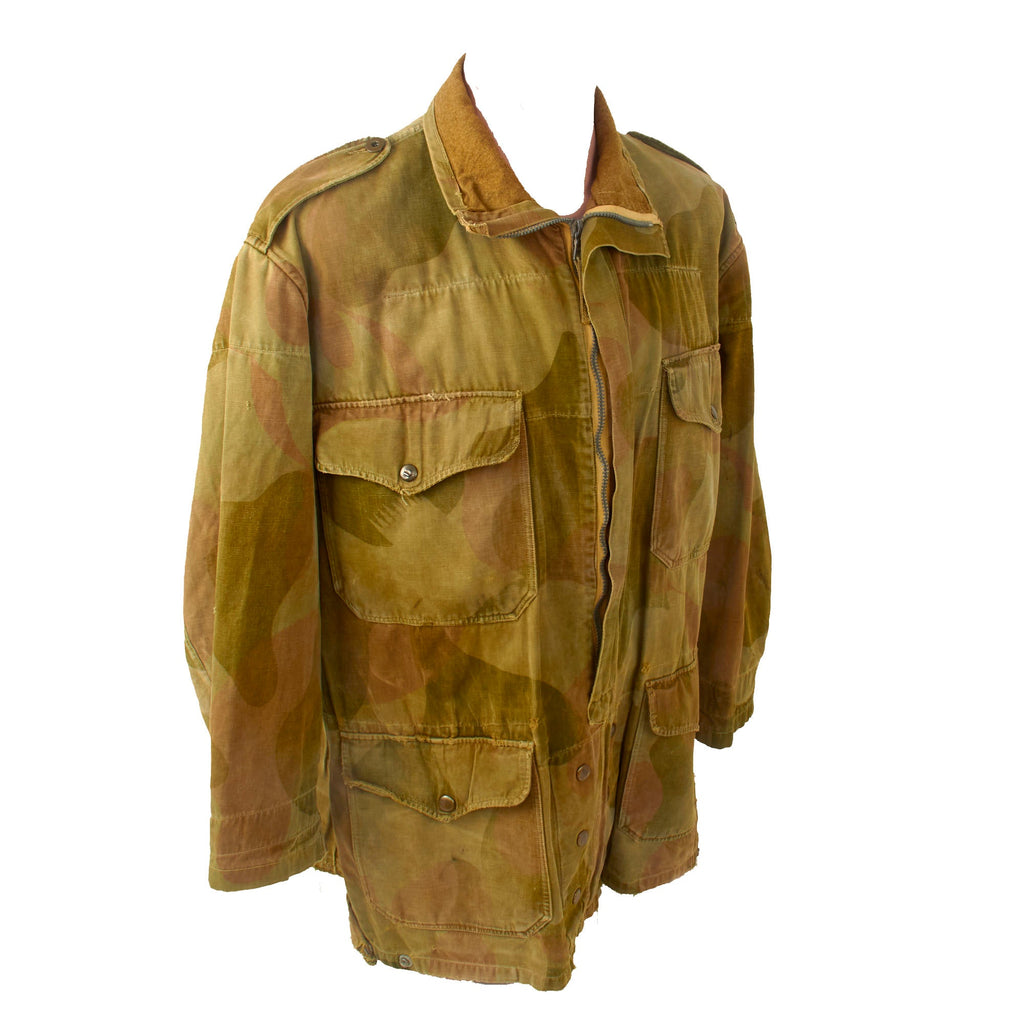 Original Belgian Post-WWII Moon and Balls Pattern Denison Smock with Period Repairs Original Items