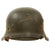 Original German WWII M42 Heer Army Single Decal Helmet with 1943 Dated 57cm Liner & Chinstrap - stamped NS64 Original Items