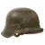 Original German WWII M42 Heer Army Single Decal Helmet with 1943 Dated 57cm Liner & Chinstrap - stamped NS64 Original Items