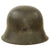 Original German WWII M42 Heer Army Single Decal Helmet with 1943 Dated 57cm Liner & Chinstrap - stamped NS64 Original Items