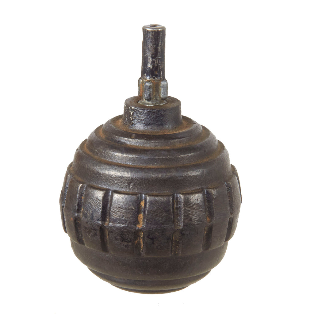 Original German WWI Inert Model 1915 Kugel n/A Ball Hand Fragmentation Inert Grenade with Fuse - Kugelhandgranate Original Items