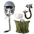 Original U.S. Modern F-16 Fighting Falcon Pilot Helmet HGU-55/P with Two Oxygen Masks in Carrying Case Original Items