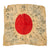 Original Japanese WWII Hand-Painted Silk Good Luck Flag with Lots of Well Wishes & Page of Translations - 28½ x 30” Original Items