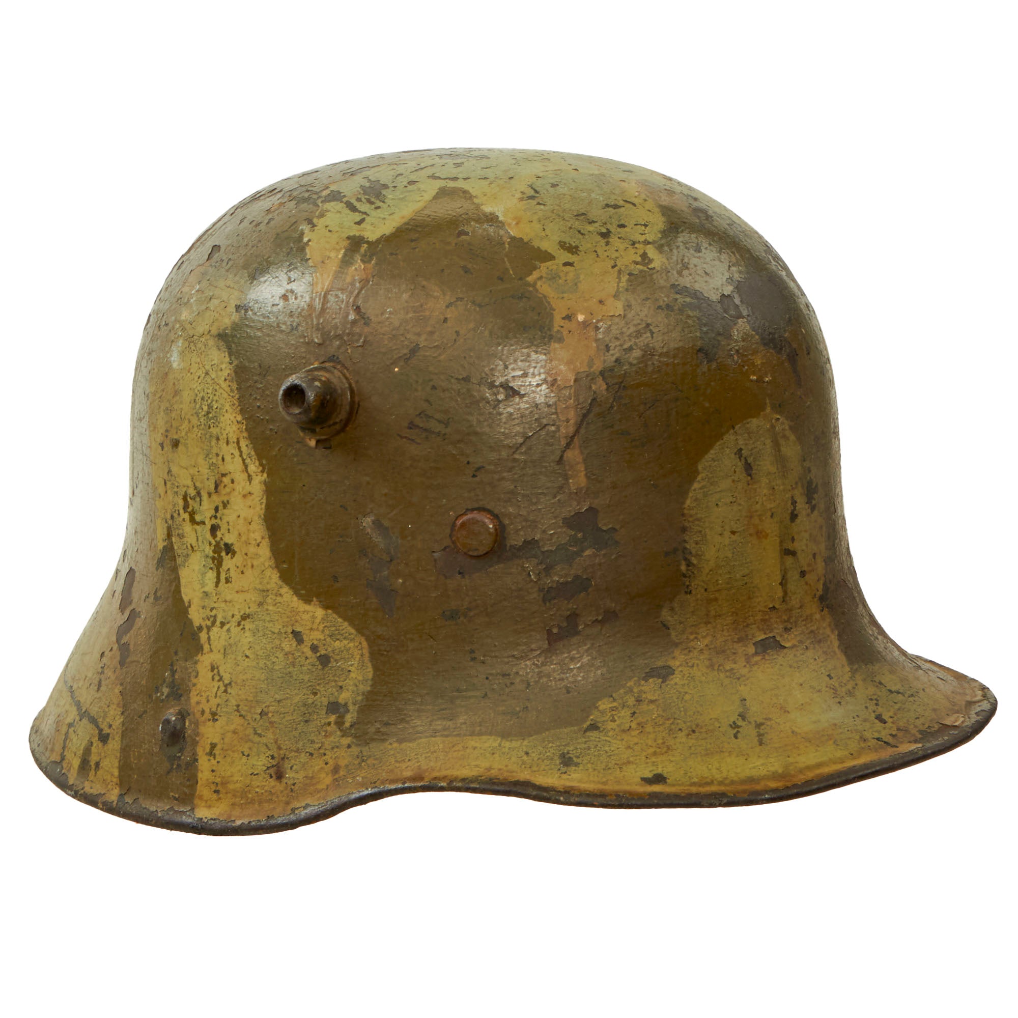 bell german helmet Original Imperial German Green Forest Splotch Camouflage-Painted M16 S – International Military Antiques