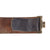 Original German WWII Early SS EM/NCO Nickel Belt Buckle Marked SS 63 RZM with Named Black Leather Belt - Schutzstaffel Original Items