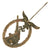 Original German WWII Early Tombak Luftwaffe Anti-Aircraft Flak Battle Badge by C.E. Juncker of Berlin Original Items