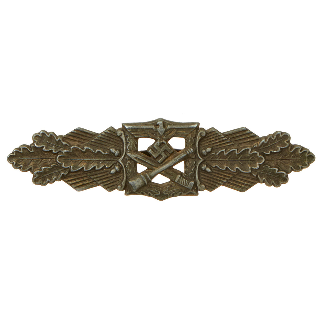 Original German WWII Close Combat Clasp in Bronze by Friedrich Linden of Lüdenscheid - Missing Backing Plate Original Items