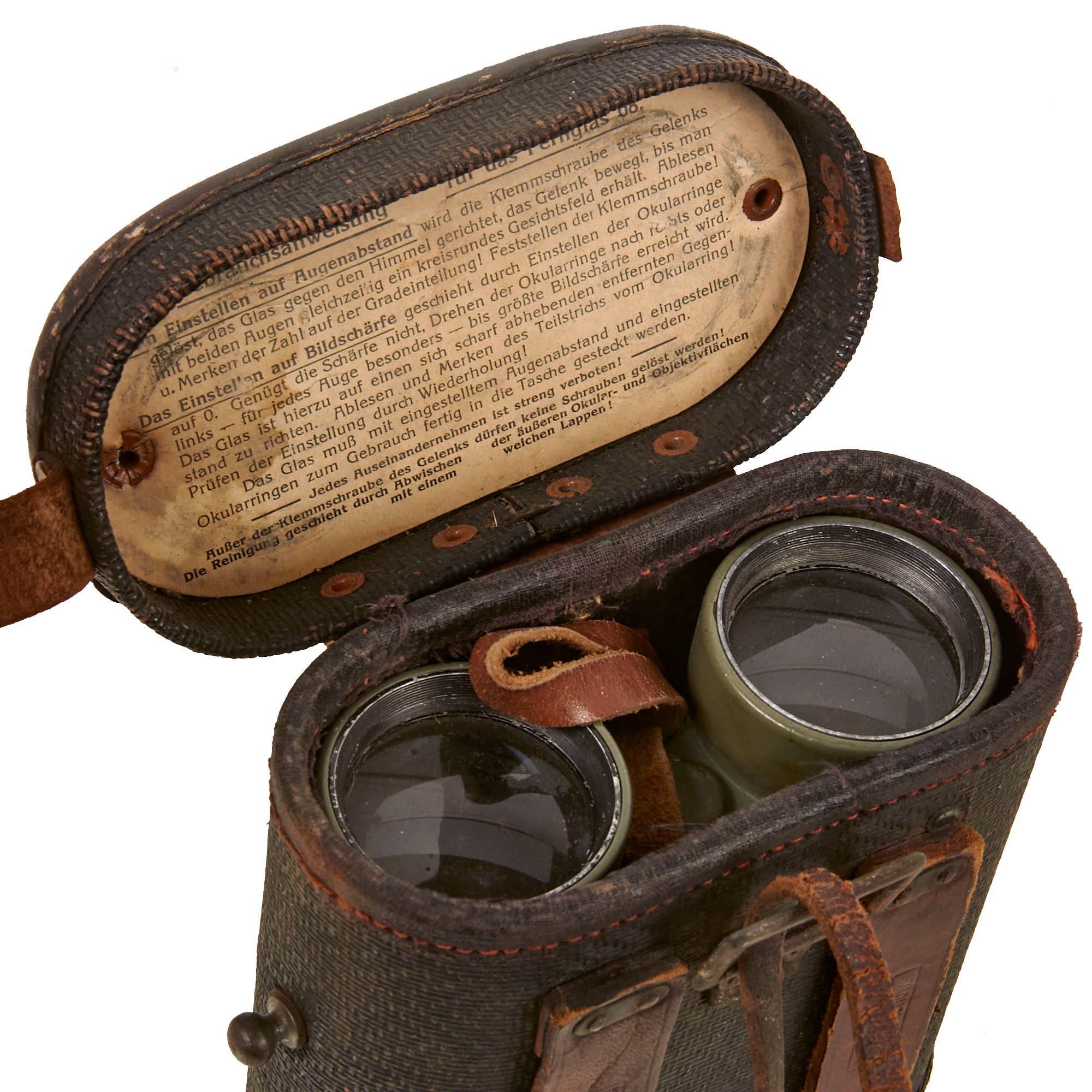 Original Imperial German WWI Frenglas 08 Binoculars by Emil Busch