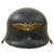 Original German WWII Early M34 Civic Square Dip Luftschutz Air Defense Steel Helmet - Size 57cm Liner Original Items