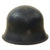 Original German WWII Early M34 Civic Square Dip Luftschutz Air Defense Steel Helmet - Size 57cm Liner Original Items