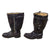 Original German WWII Matched Pair of Luftwaffe Electric Heated Leather Flight Boots - Size 28 1/2