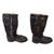 Original German WWII Matched Pair of Luftwaffe Electric Heated Leather Flight Boots - Size 28 1/2