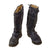 Original German WWII Matched Pair of Luftwaffe Electric Heated Leather Flight Boots - Size 28 1/2
