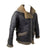 Original German WIII Luftwaffe Officer Pilot Private Purchase Blue Leather Fur Lined Flight Jacket Original Items