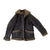 Original German WIII Luftwaffe Officer Pilot Private Purchase Blue Leather Fur Lined Flight Jacket Original Items