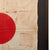 Original Imperial Japanese WWII Framed Small “Good Luck” Flag & Rice Paper with Temple Stamps - 16¼ x 28¼” Original Items