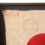 Original Imperial Japanese WWII Framed Small “Good Luck” Flag & Rice Paper with Temple Stamps - 16¼ x 28¼” Original Items