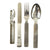 Original German WWII Mess Kit Steel Utensil Set by Gustav Auerswald - dated 1942 Original Items