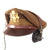 Original U.S. WWII USAAF Named Winter Issue Officer Crush Visor Cap with ANB-H-I Headset Receiver - Captain Martin B. Pool Original Items
