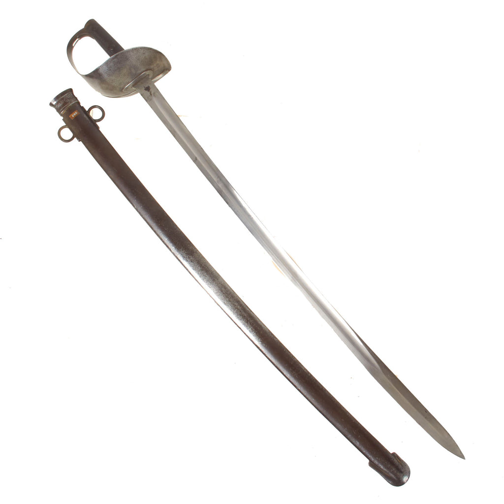 Original British P-1899 Cavalry Sword with Steel Scabbard by RSAF Enfield - Dated 1901 Original Items