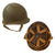 Original U.S. WWII Rear Seam Swivel Bale McCord M1 Helmet with Reworked Inland Paratrooper Liner Original Items