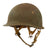 Original U.S. WWII Rear Seam Swivel Bale McCord M1 Helmet with Reworked Inland Paratrooper Liner Original Items