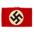 Original German WWII SS Overcoat Wool & Rayon Multi-Piece Armband with Partial Paper SS RZM A4/278 Tag Original Items