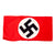 Original German WWII Unissued NSDAP & SA Multi-piece Cotton Armband with Paper RZM A4/210 Tag Original Items