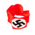 Original German WWII Unissued NSDAP & SA Multi-piece Cotton Armband with Paper RZM A4/210 Tag Original Items