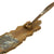 Original German WWII Close Combat Clasp in Bronze with Crimped Edge by Arbeit Gemeinschaft Metal und Kunstoff Original Items