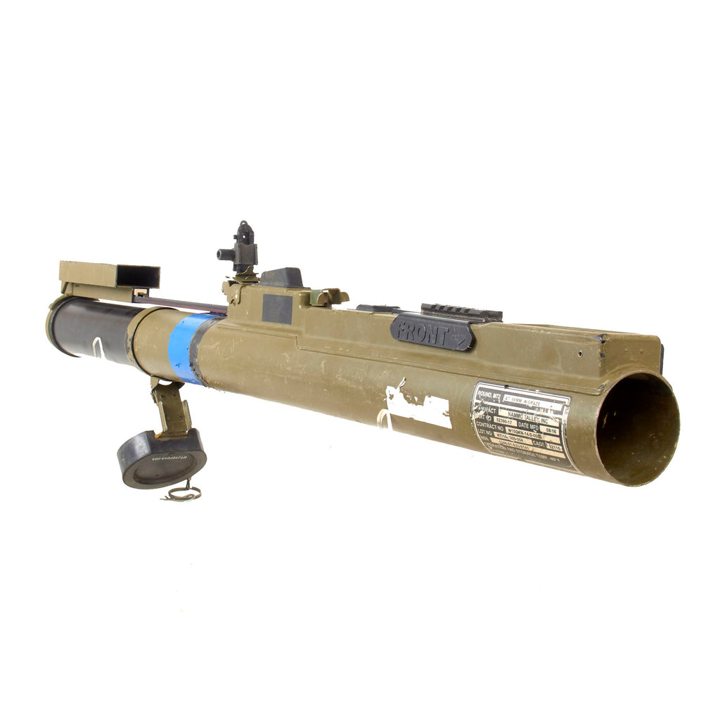 Original U.S. Global War on Terror INERT M72A7 Light Anti-Tank Weapon LAW Rocket Propelled Grenade Launcher With Picatinny Rail - Dated 2016 Original Items