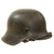 Original German WWII Luftwaffe M42 Single Decal Helmet with 1942 Dated 55cm Liner and Chinstrap - Stamped NS62 Original Items
