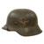Original German WWII Luftwaffe M42 Single Decal Helmet with 1942 Dated 55cm Liner and Chinstrap - Stamped NS62 Original Items