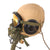 Original U.S. WWII Army Air Forces Aviator Flight Helmet Set - Polaroid B-8 Goggles, A-14-B Mask, & AN-H-15 Helmet Original Items
