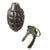 Original U.S. WWI Extremely Rare Inert Mk. I Defensive Grenade with Original Fuse and Lever Original Items