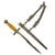 Original WWII German 2nd Model Nickel Plated Luftwaffe Dagger by Paul Weyersberg with Scabbard and Hanger Original Items
