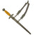 Original WWII German 2nd Model Nickel Plated Luftwaffe Dagger by Paul Weyersberg with Scabbard and Hanger Original Items