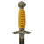 Original WWII German 2nd Model Nickel Plated Luftwaffe Dagger by Paul Weyersberg with Scabbard and Hanger Original Items