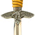 Original WWII German 2nd Model Nickel Plated Luftwaffe Dagger by Paul Weyersberg with Scabbard and Hanger Original Items