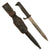 Original German Pre WWII Anton Wingen Jr. Short KS98 Style Fighting Knife Bayonet with Scabbard and Frog