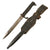 Original German Pre WWII Anton Wingen Jr. Short KS98 Style Fighting Knife Bayonet with Scabbard and Frog