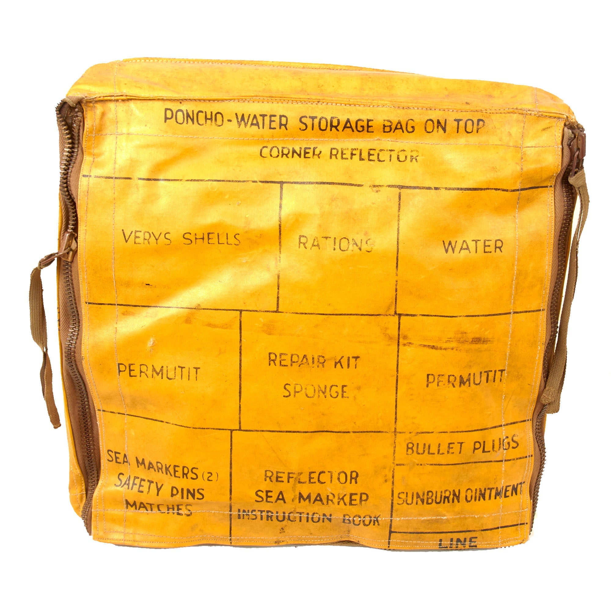 Original U.S. WWII Navy Bauer Pararaft Kit Model PK-1 USN Life