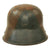 Original Imperial German WWI M16 Stahlhelm Helmet Shell with Panel Camouflage Paint & M17 Liner Band - Marked TJ66 Original Items